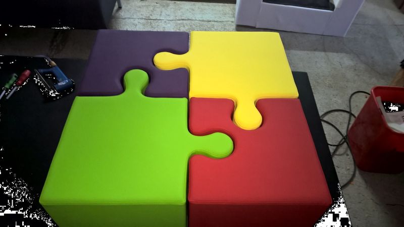 pufa puzzle,pufy dla dzieci